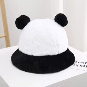 Black and White Panda Hat